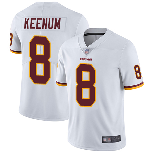 Washington Redskins Limited White Youth Case Keenum Road Jersey NFL Football #8 Vapor Untouchable->youth nfl jersey->Youth Jersey